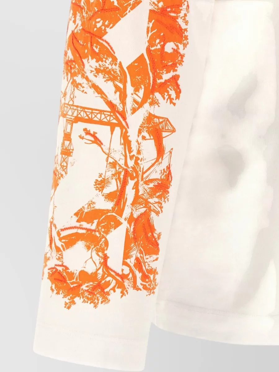 Off-White Cotton Long-Sleeve T-Shirt