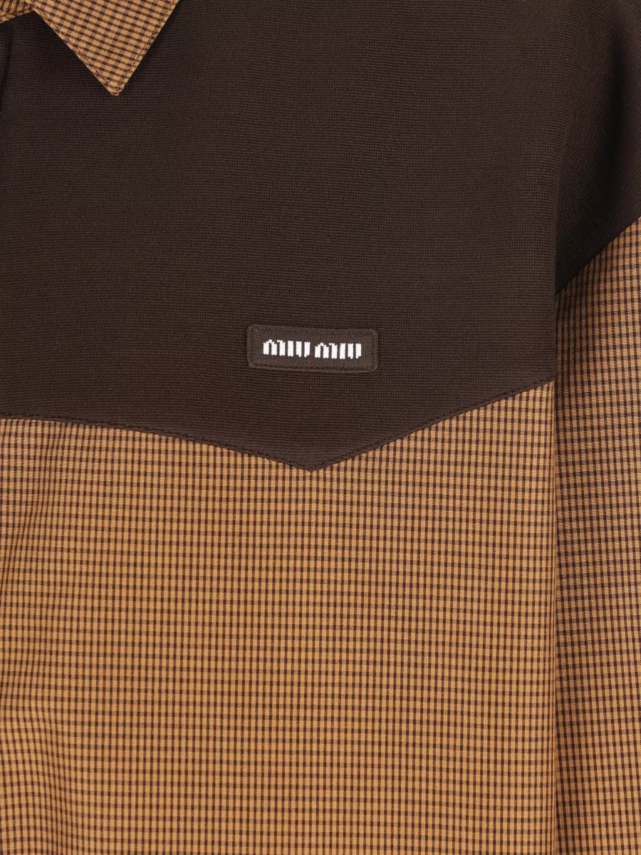 Miu Miu Checked Single-Breasted Coat