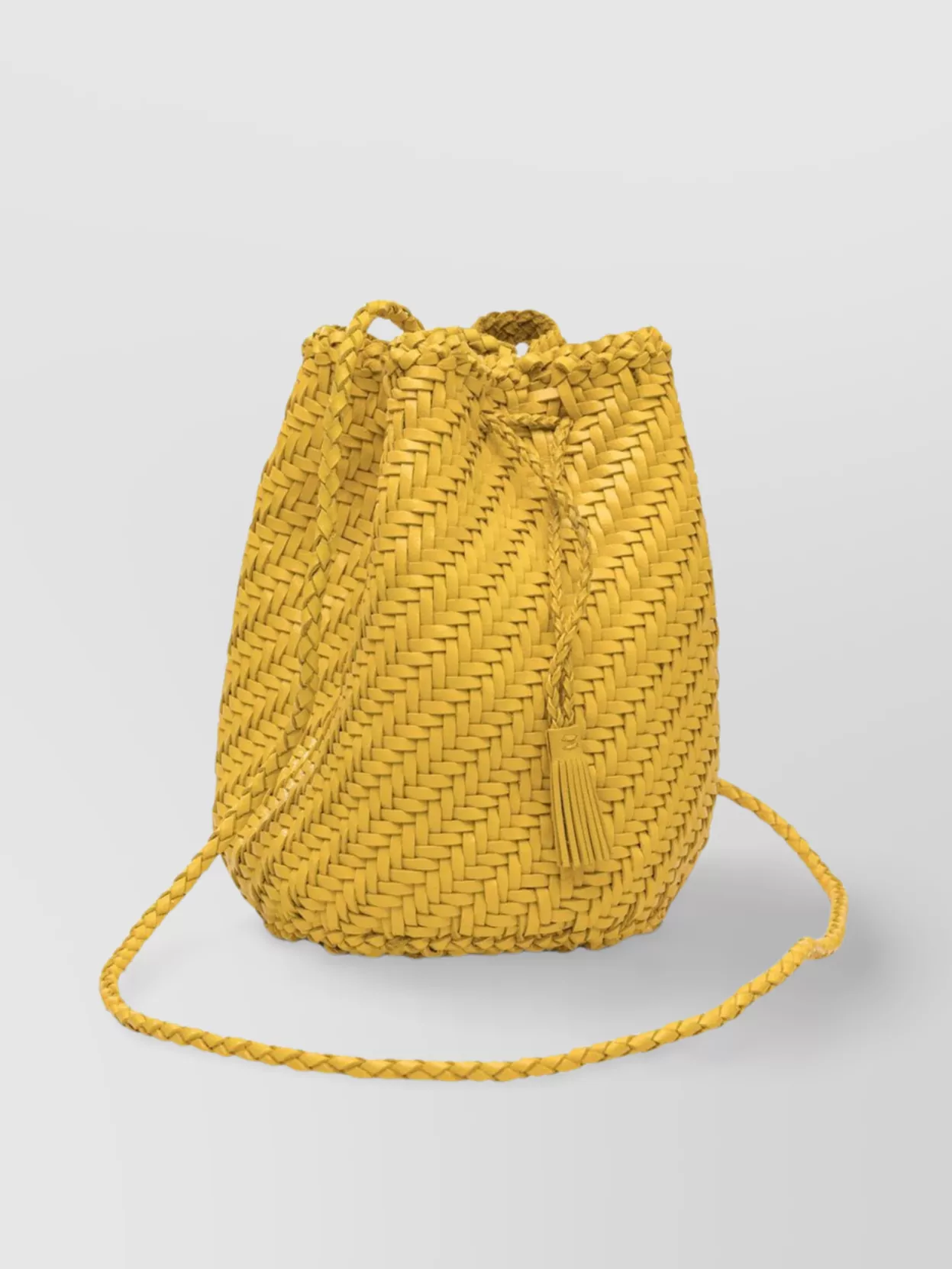 Dragon Diffusion Pompom Double Jump Leather Shoulder Bag