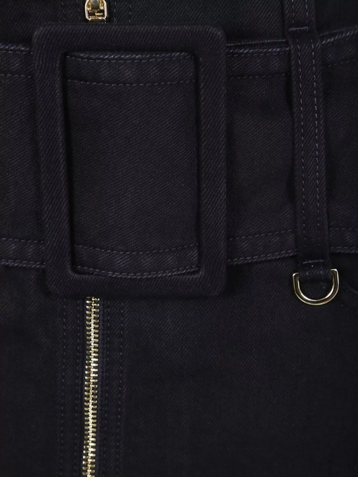 Patou Midi Skirt With Zipper And Belt