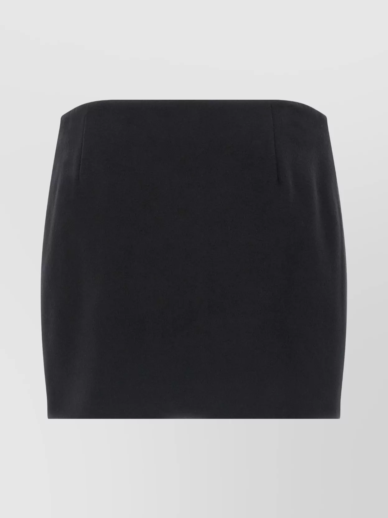 Ferragamo Cashmere Wool Skirt With Pockets And Darts In Black