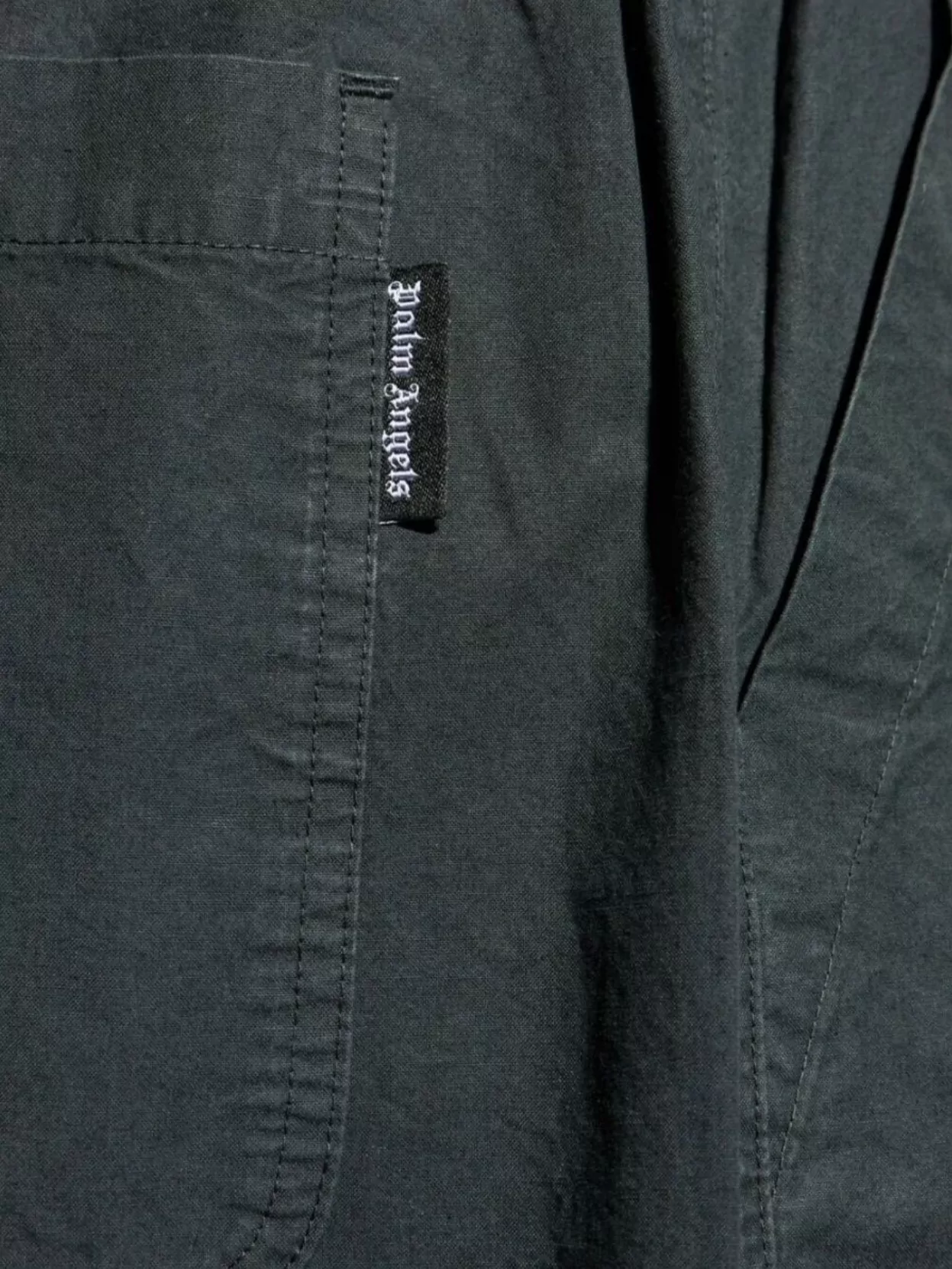 Palm Angels Loose Trousers Curved Logo