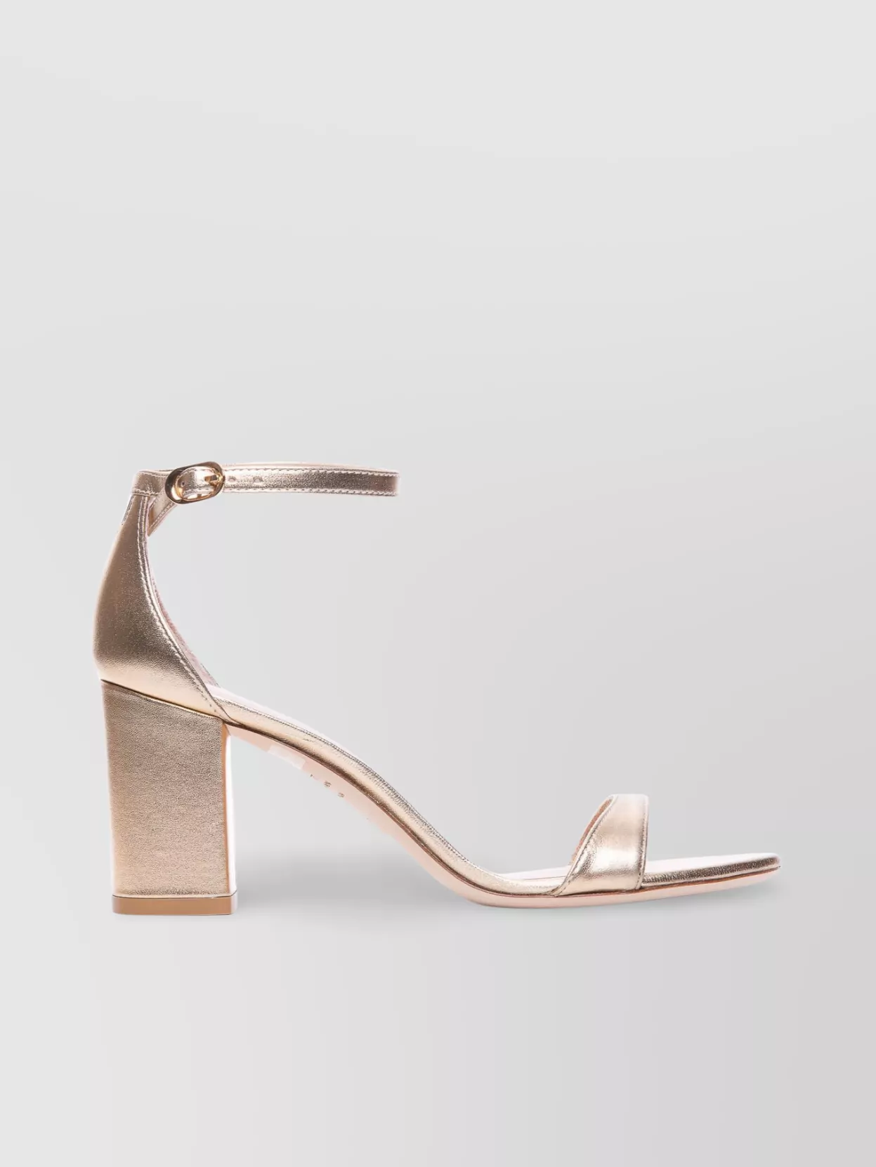 Stuart Weitzman Block Heel Ankle Strap Sandals