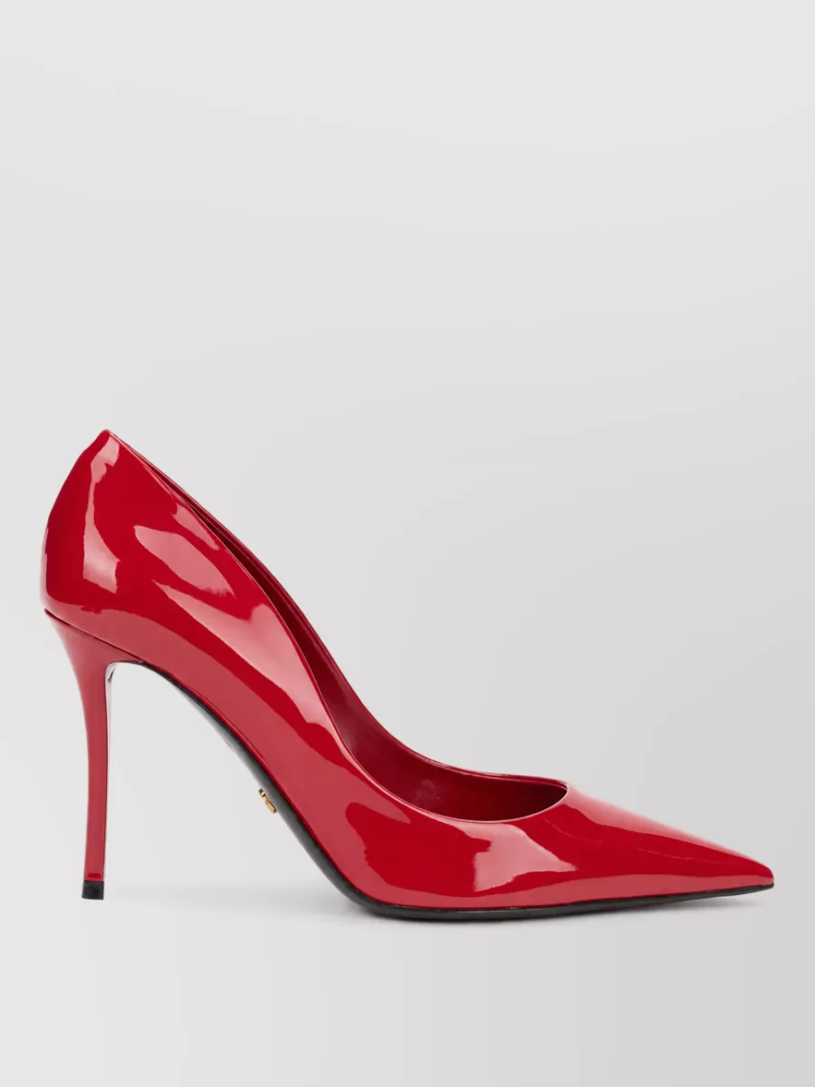 Dolce&Gabbana Patent Leather Pointed-Toe High-Heel Pumps