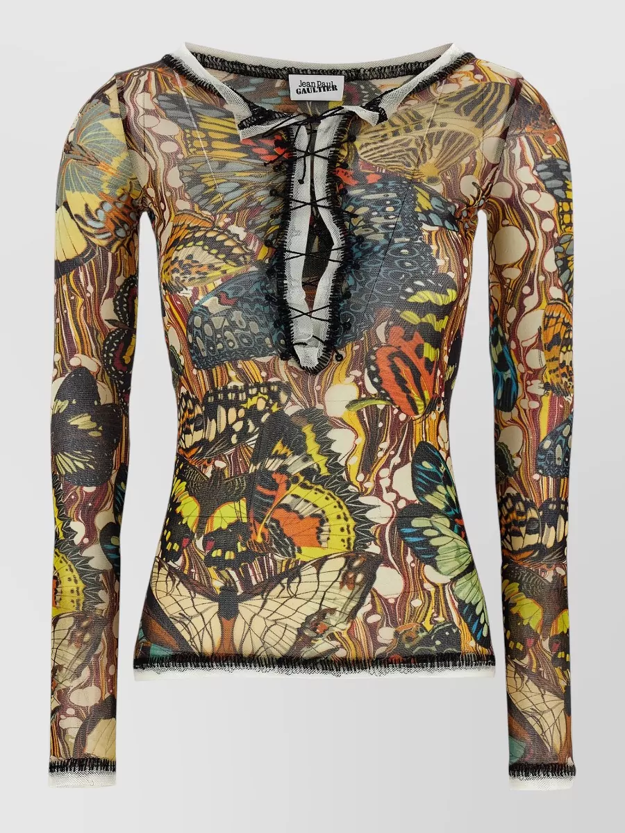 Jean Paul Gaultier Printed Cardigan