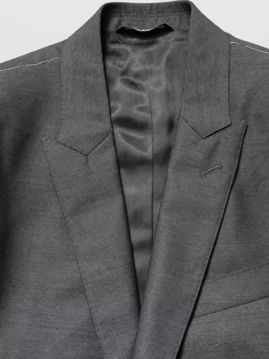 Dolce&Gabbana Wool Silk Slim Fit Single Breasted Suit