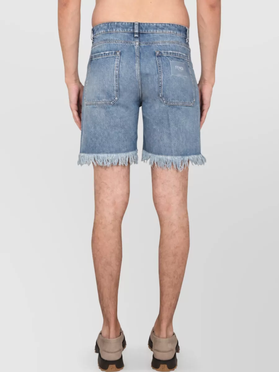 Fendi Denim Bermuda Shorts