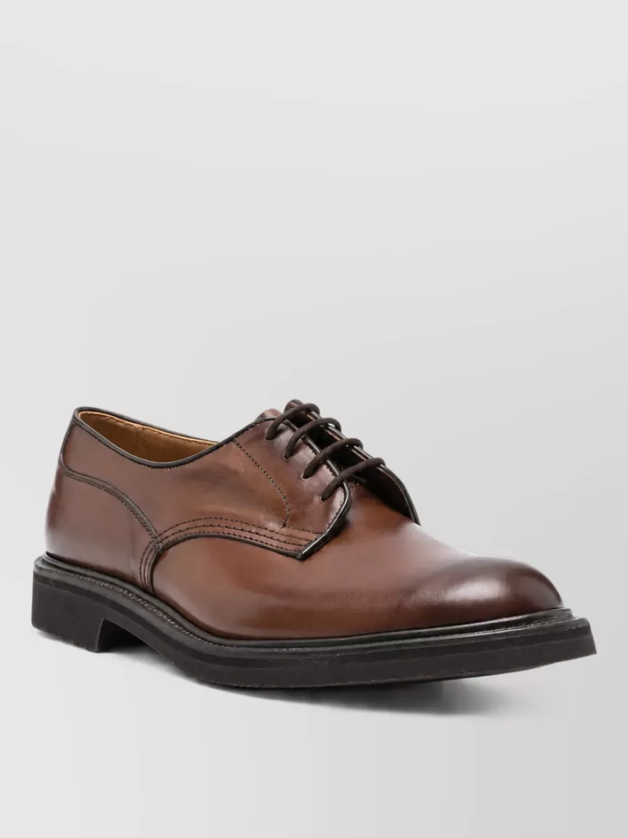 Tricker's leather derby shoes