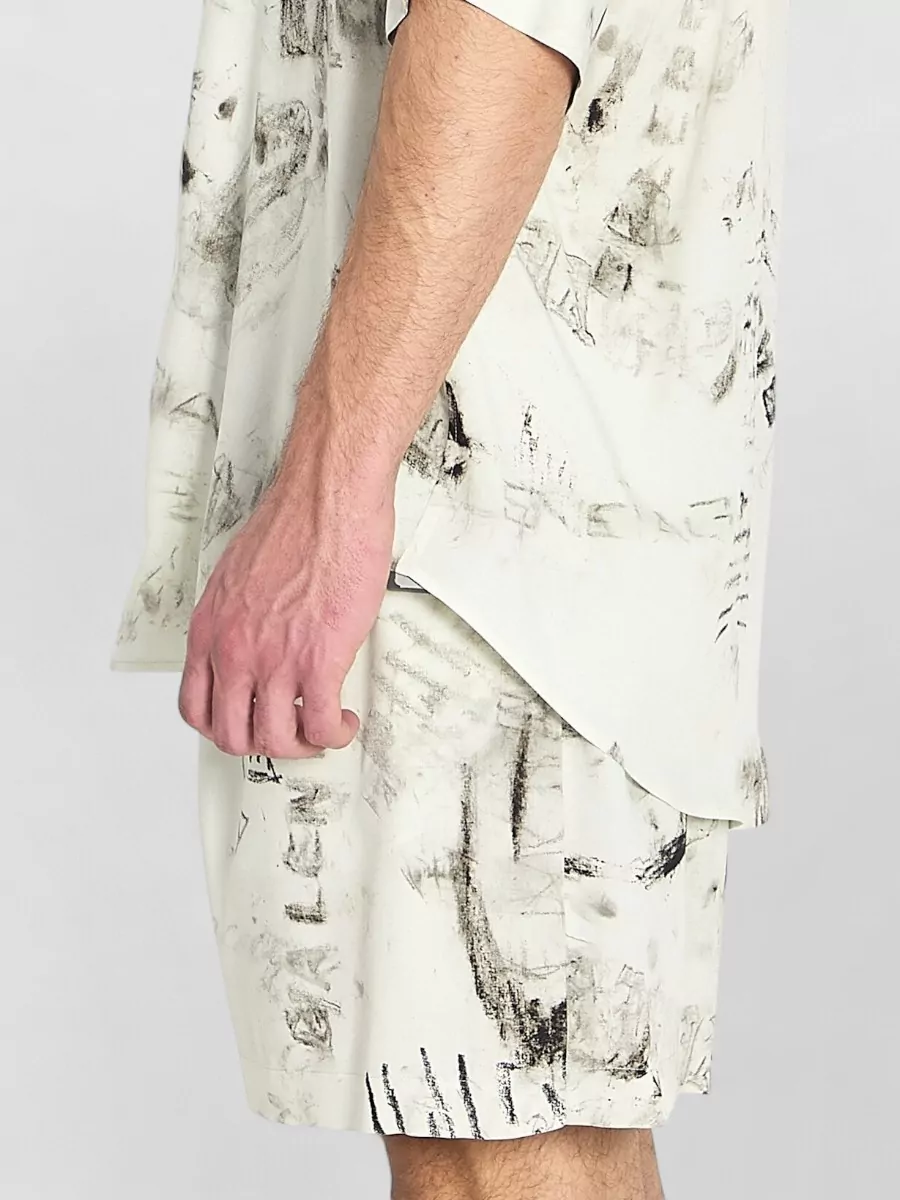 Balenciaga Viscose Oversized Printed Short-Sleeve Pyjama Shirt
