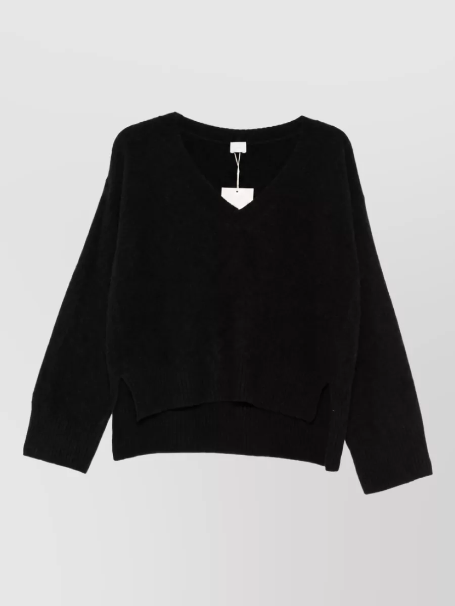 Ct Plage Wool ribbed v-neck long-sleeve jumper