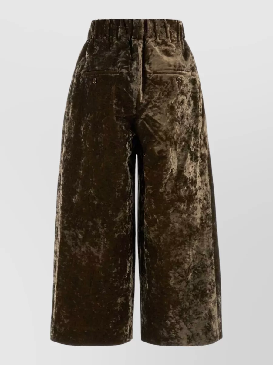 Uma Wang Velvet Wide-Leg Trousers
