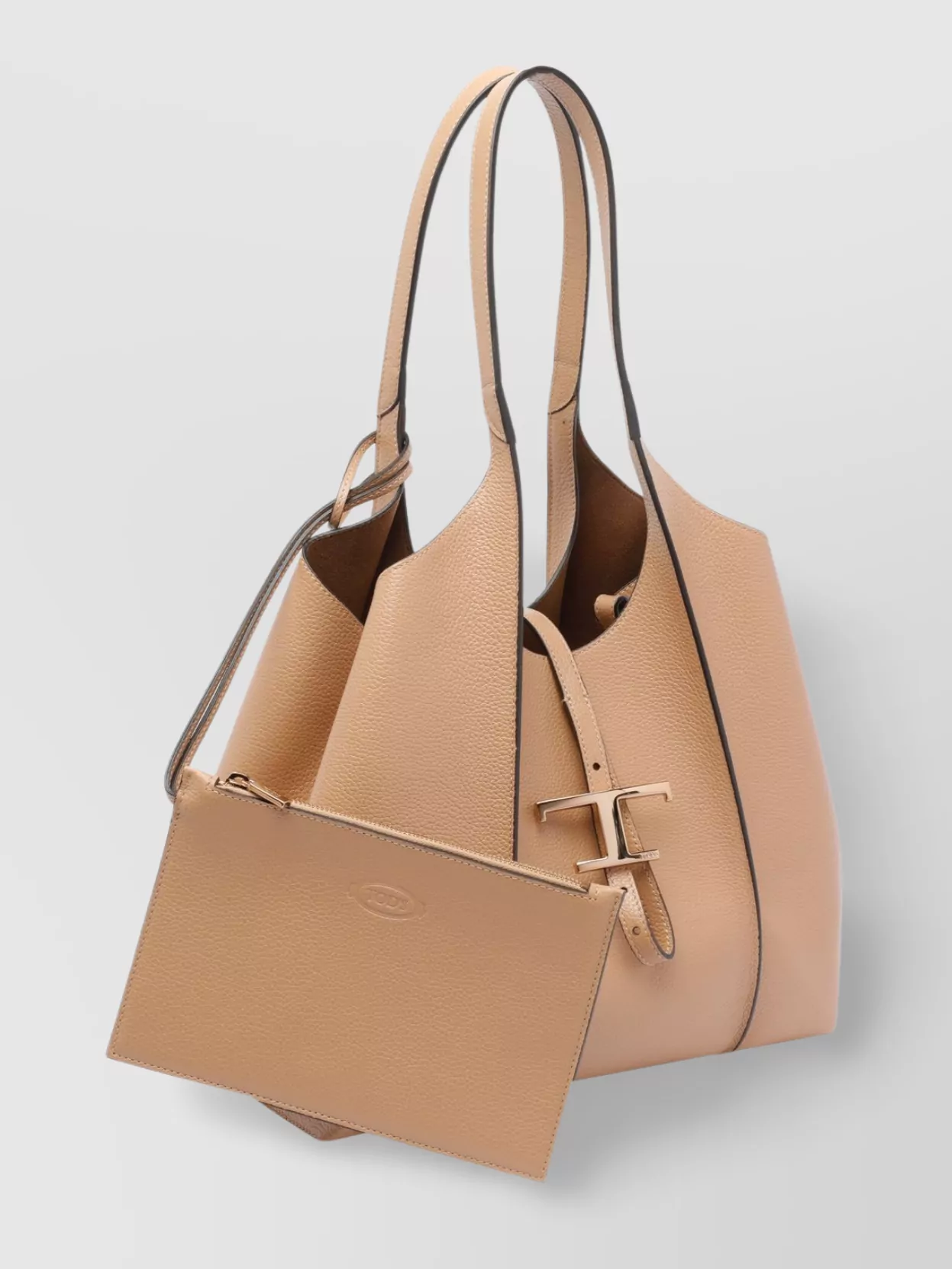 Tod's Trimmed Texture Tote Handles