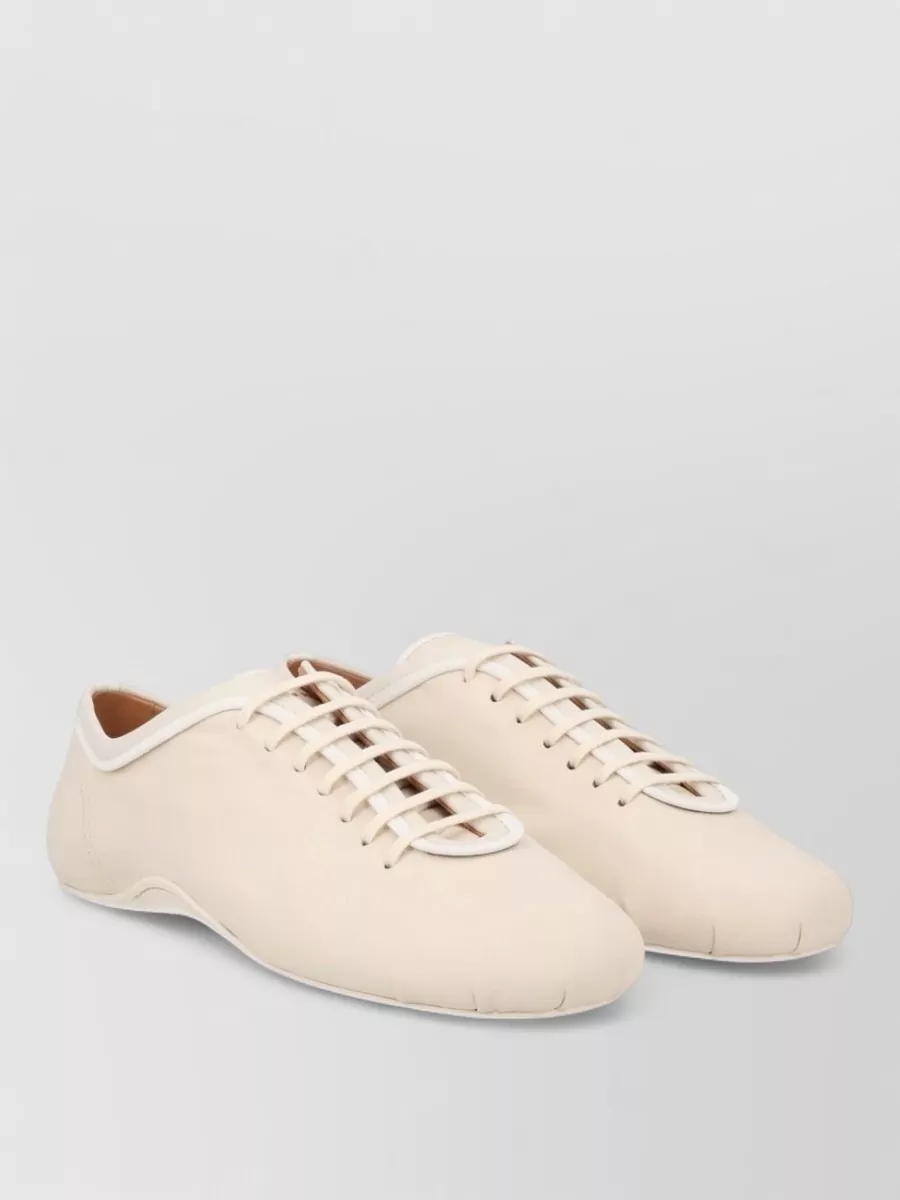 Dries Van Noten Leather Lace-Up Sneakers