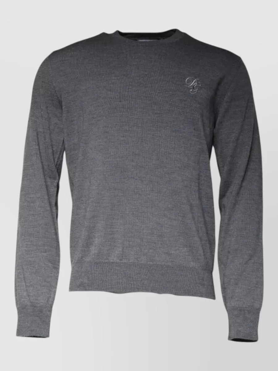 Dolce&Gabbana wool fine-knit crew-neck sweater