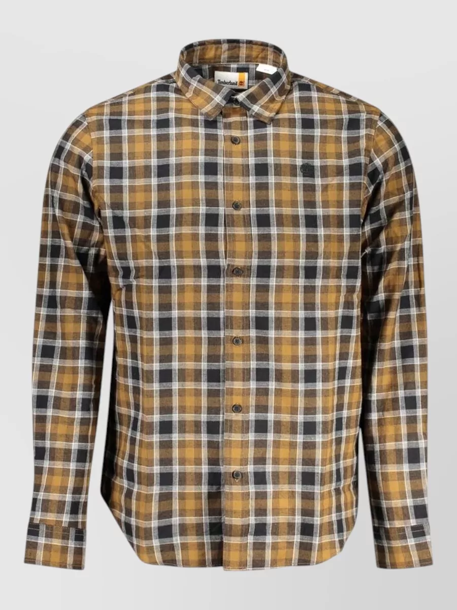 Timberland plaid cotton long-sleeve shirt