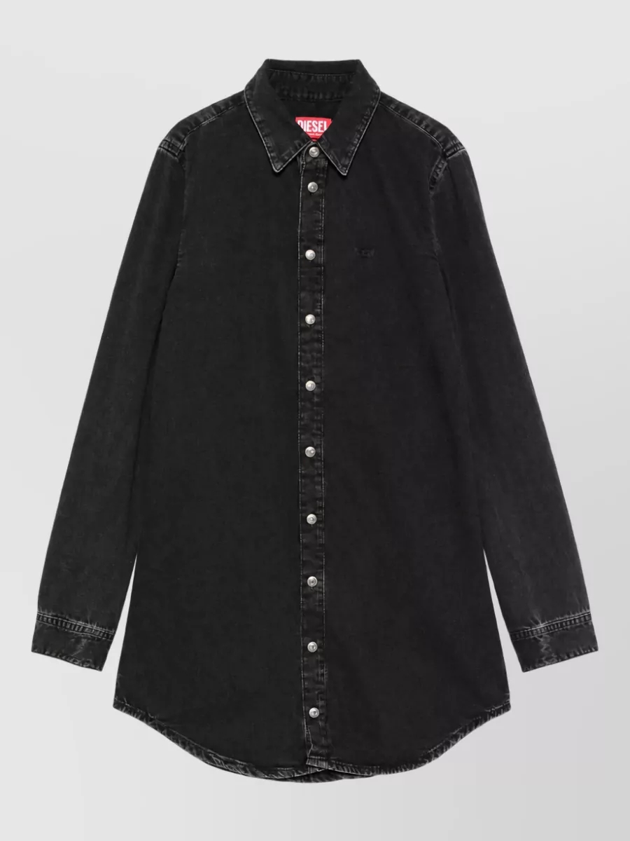 Diesel denim long-sleeve dress