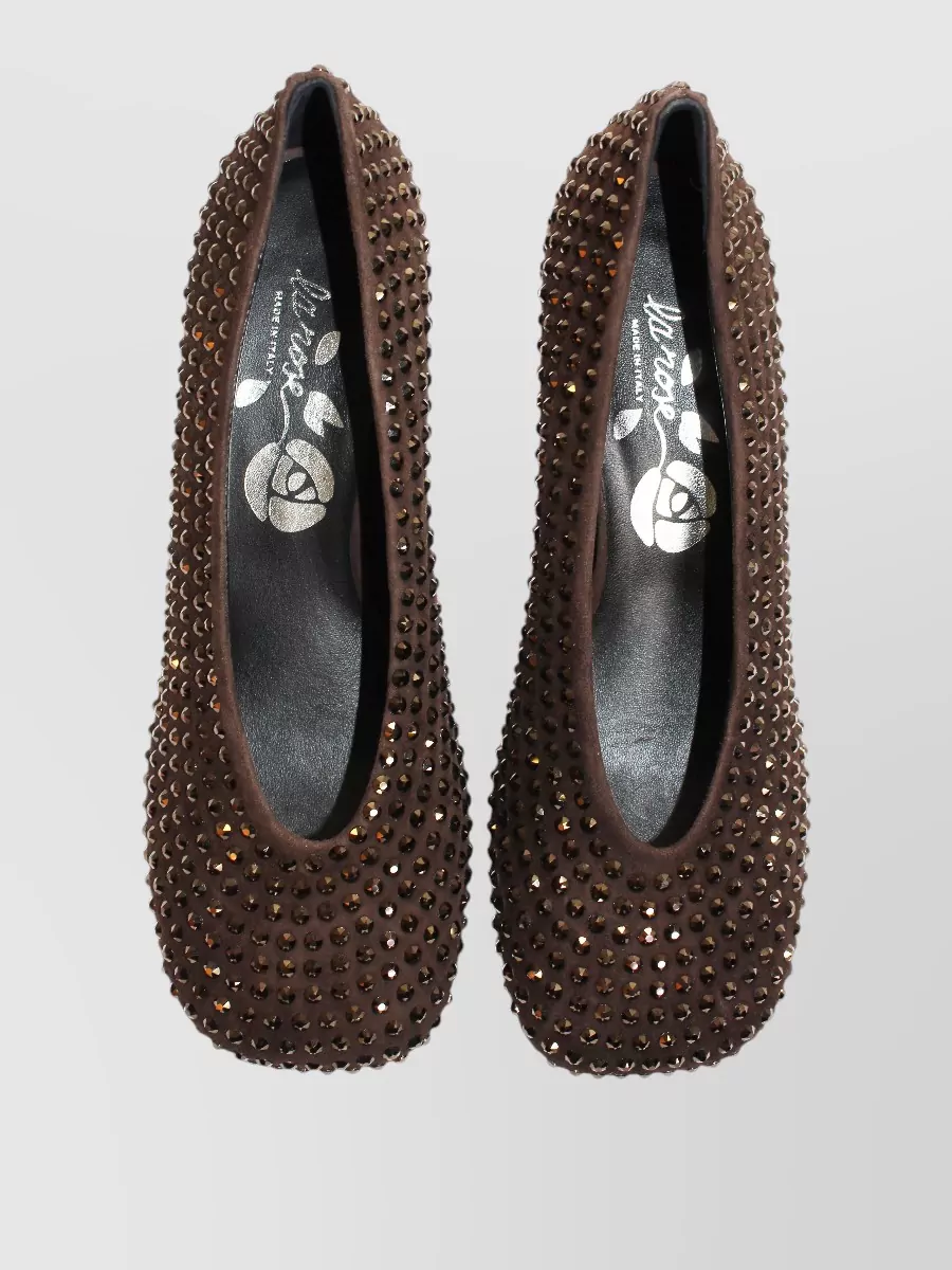 La Rose Crystal-Embellished Pumps