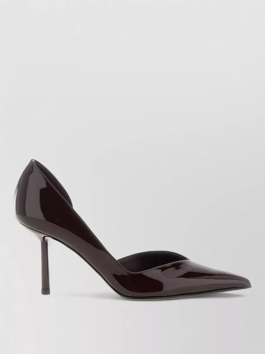 Le Silla patent leather asymmetric stiletto pumps