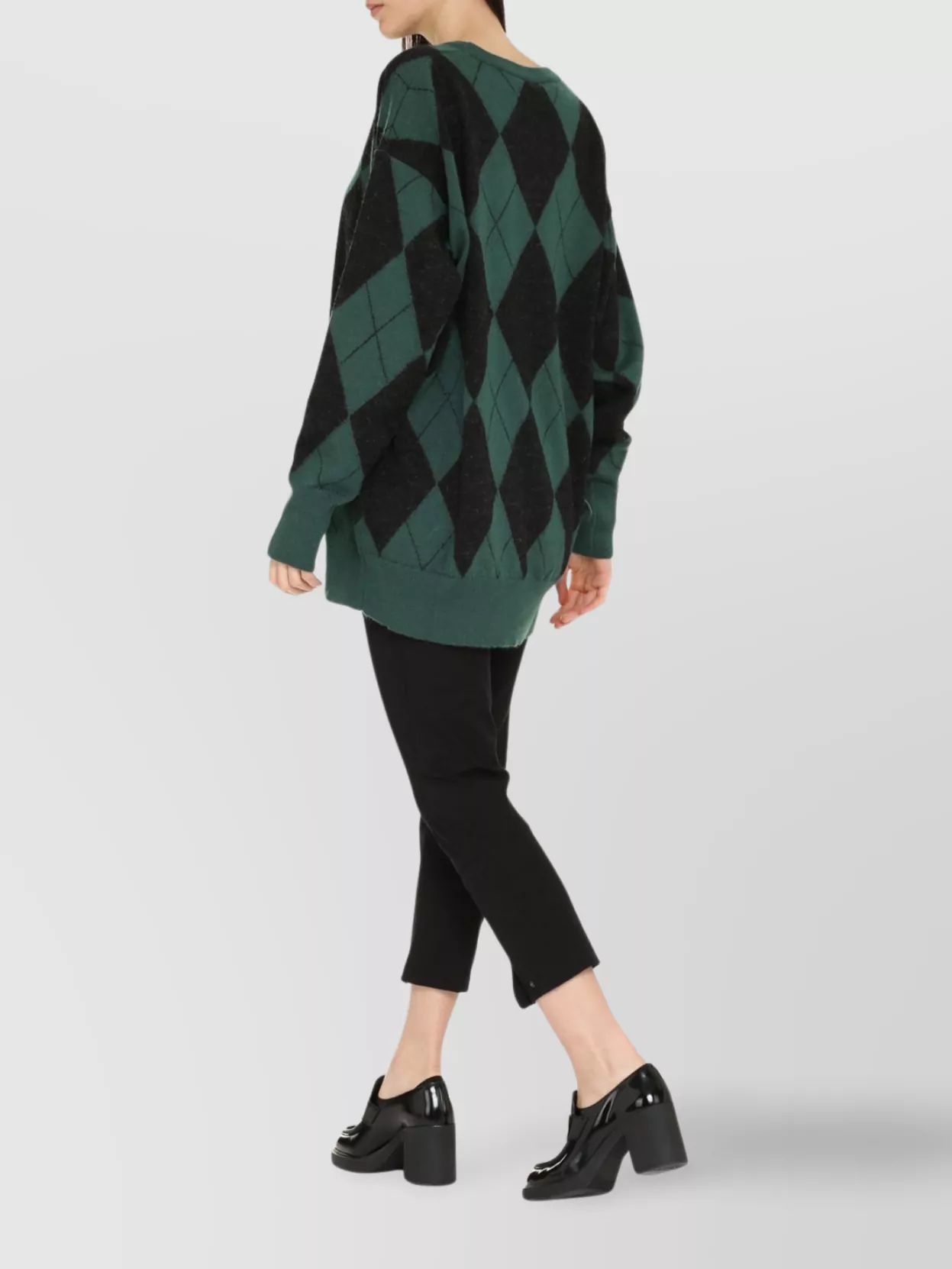 Aspesi Diamond Pattern Knit Sweater