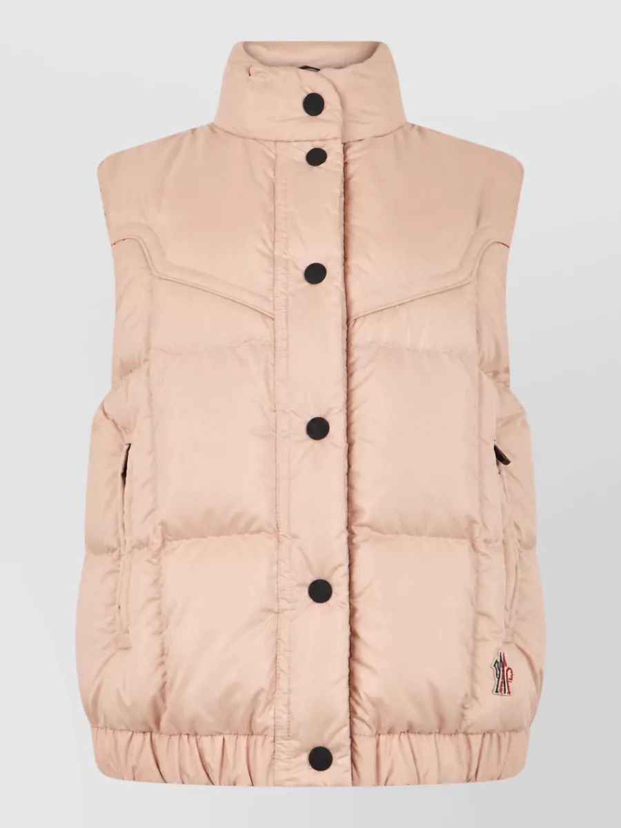 Moncler Grenoble down padded high collar sleeveless gilet