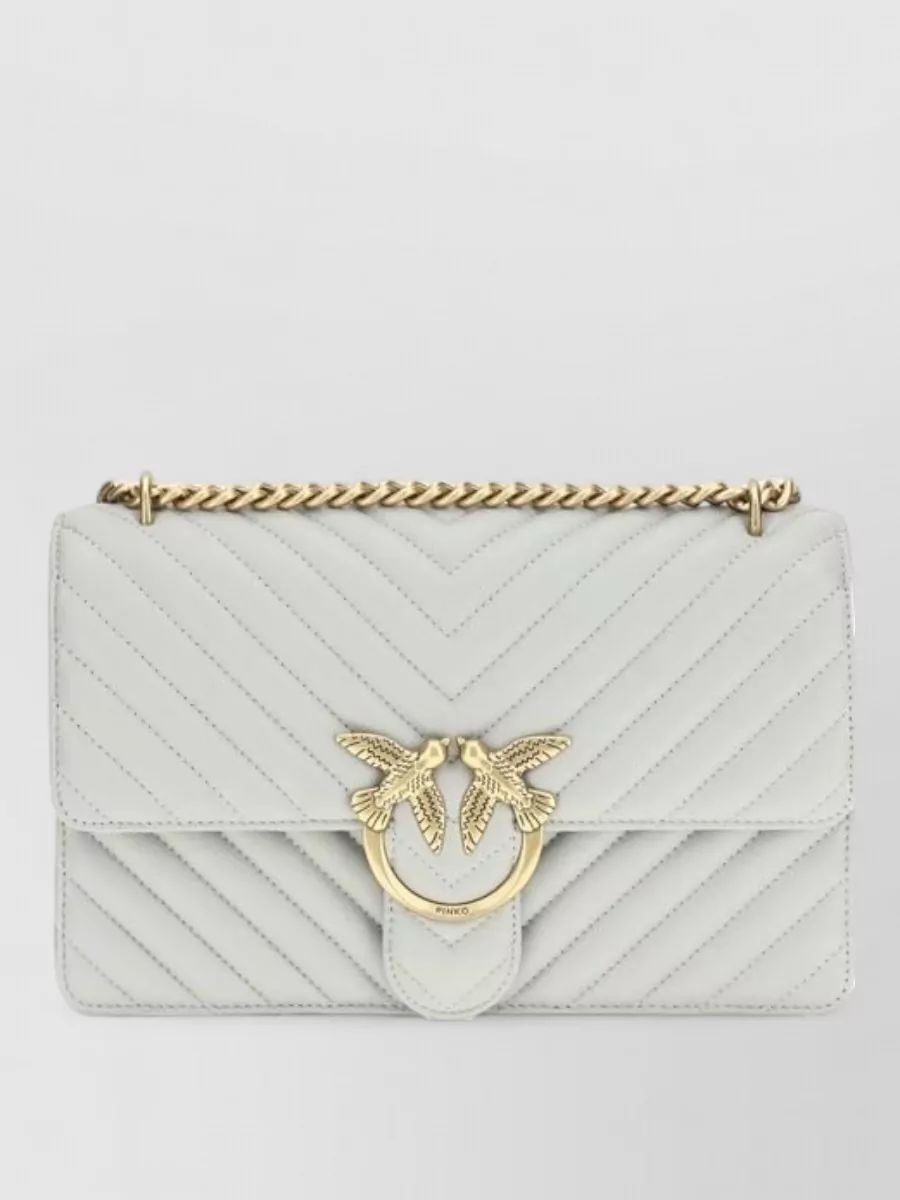 Pinko Love Bag One Quilted Leather Clutch Bag