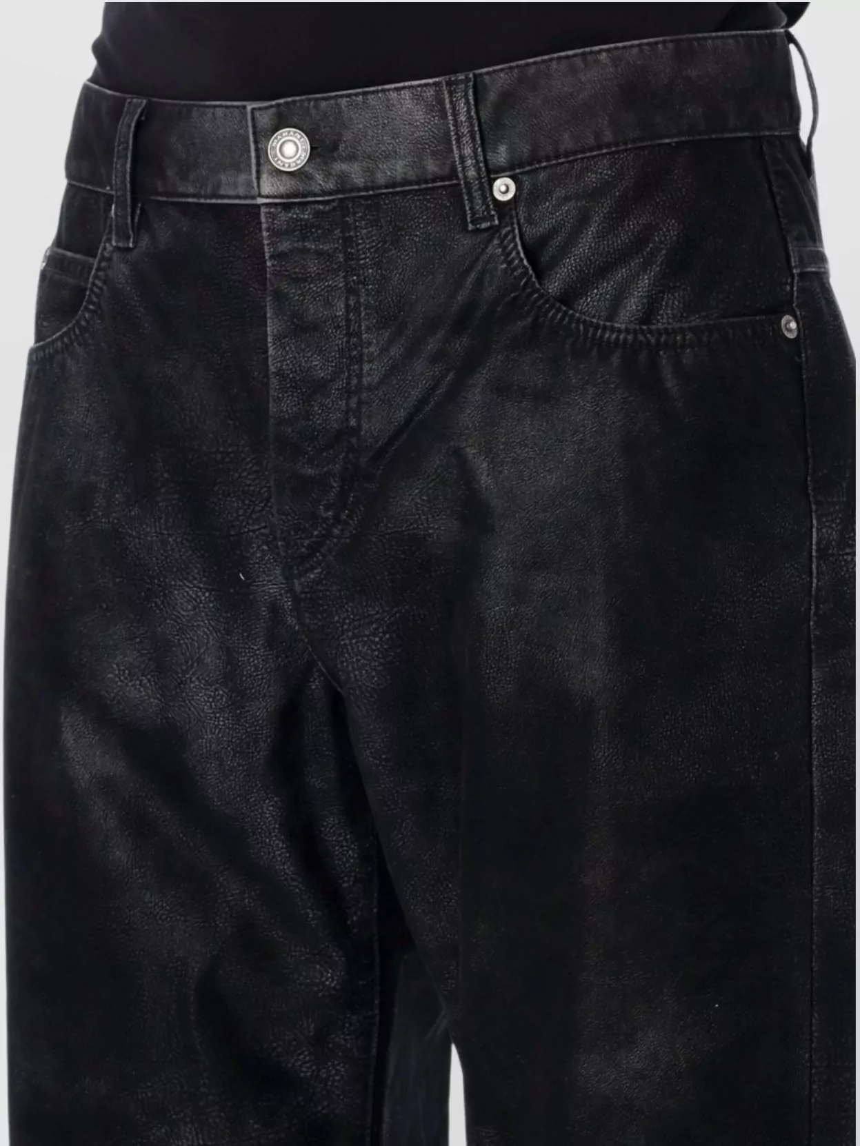 Isabel Marant Vintage Eco Leather Trousers With Belt Loops
