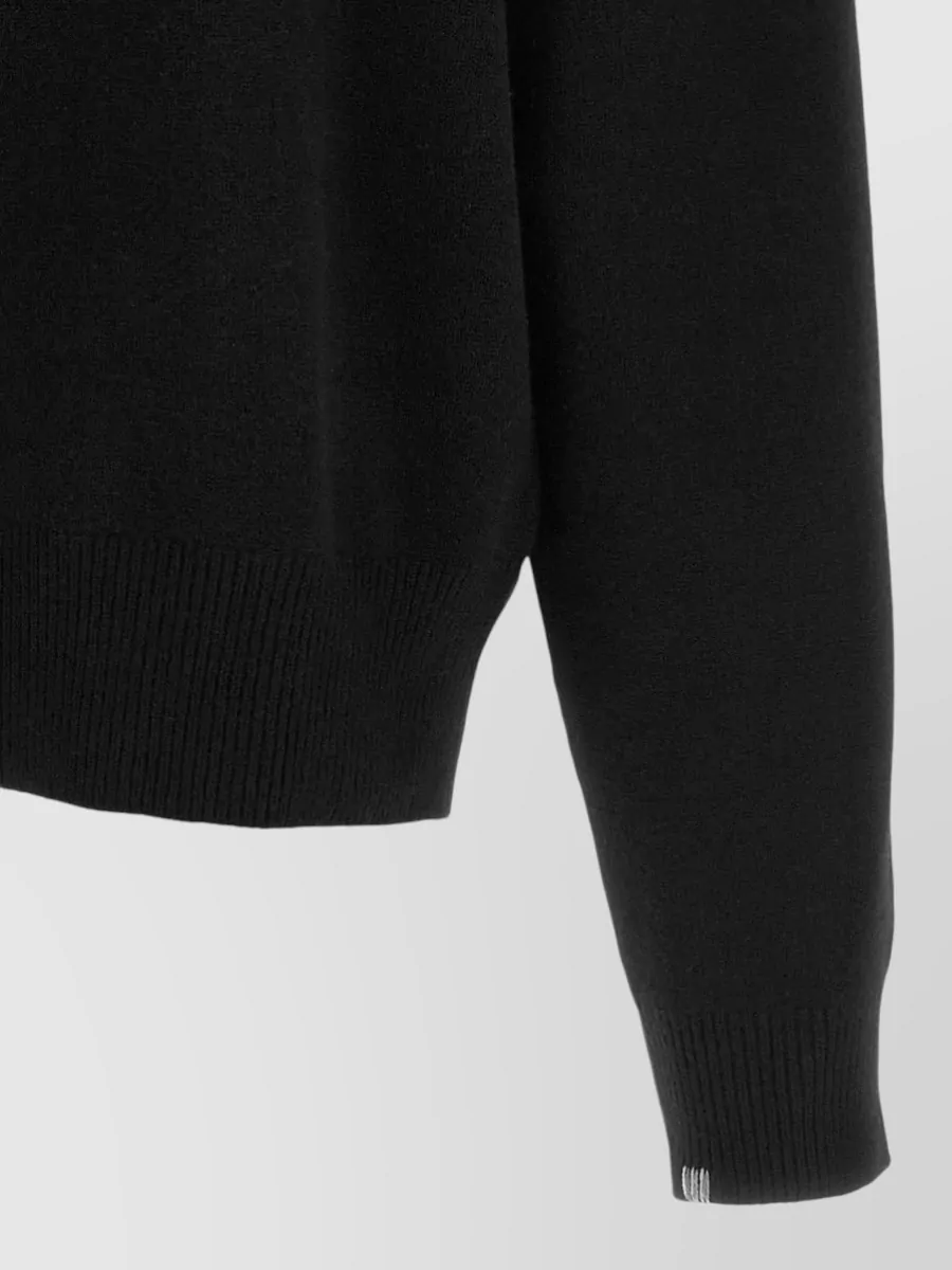 Extreme Cashmere Cashmere Oversized Ribbed Half Zip Sweater