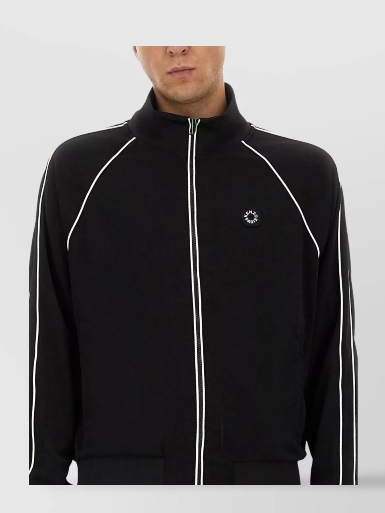 Kenzo High Collar Zippered Track Sweatshirt
