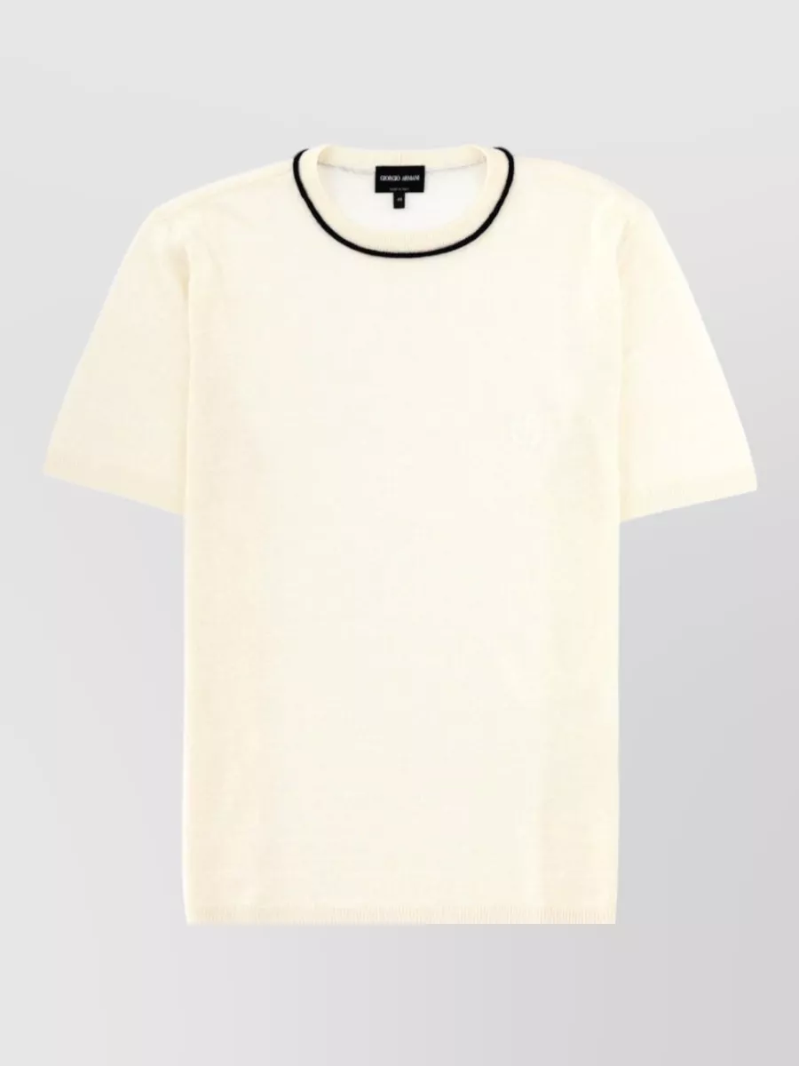 Giorgio Armani Linen And Silk T-Shirt