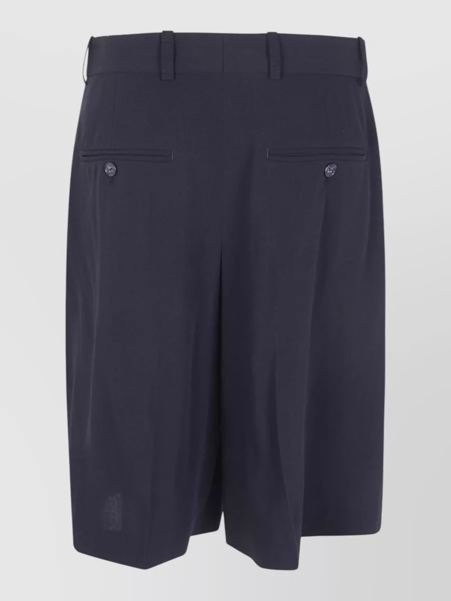Totême Wool Wide-Leg Tailored Shorts