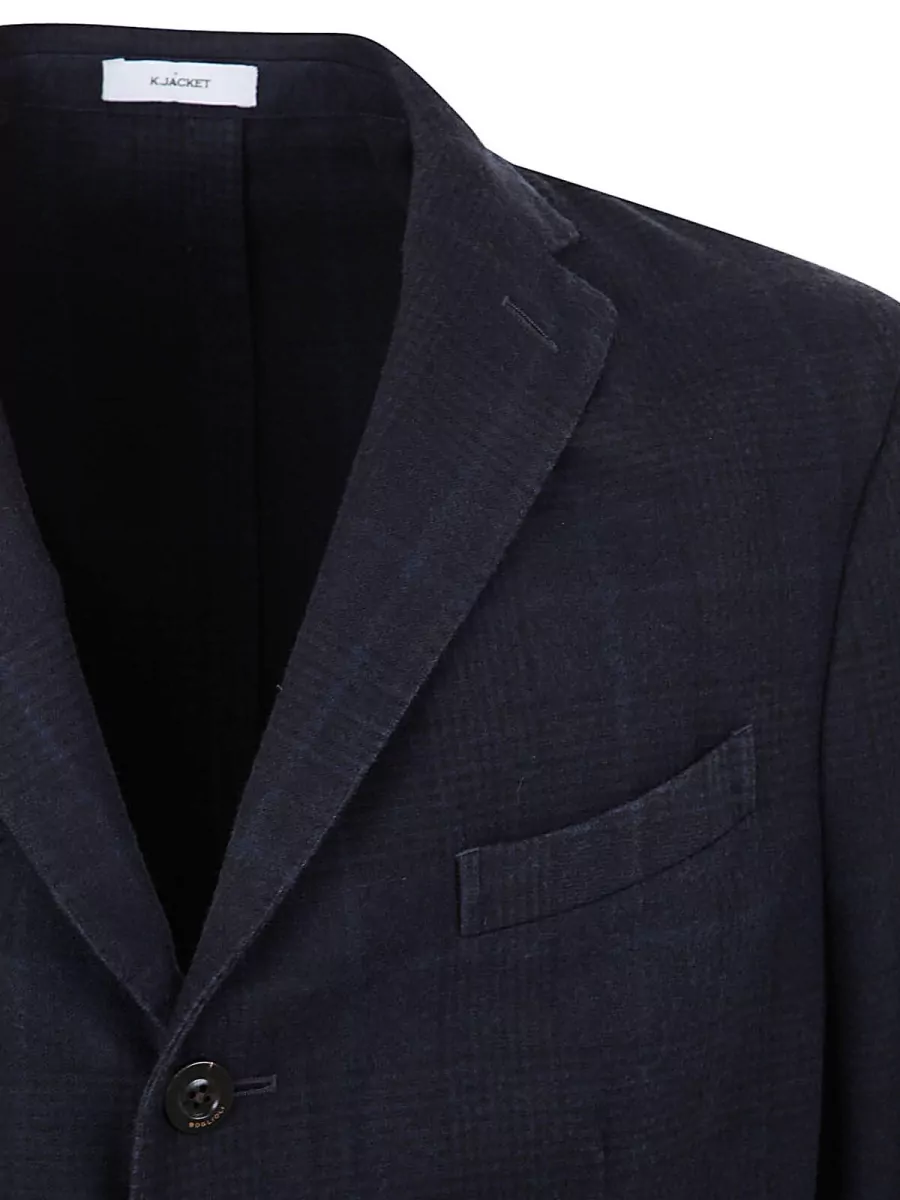 Boglioli Wool Checked Blazer