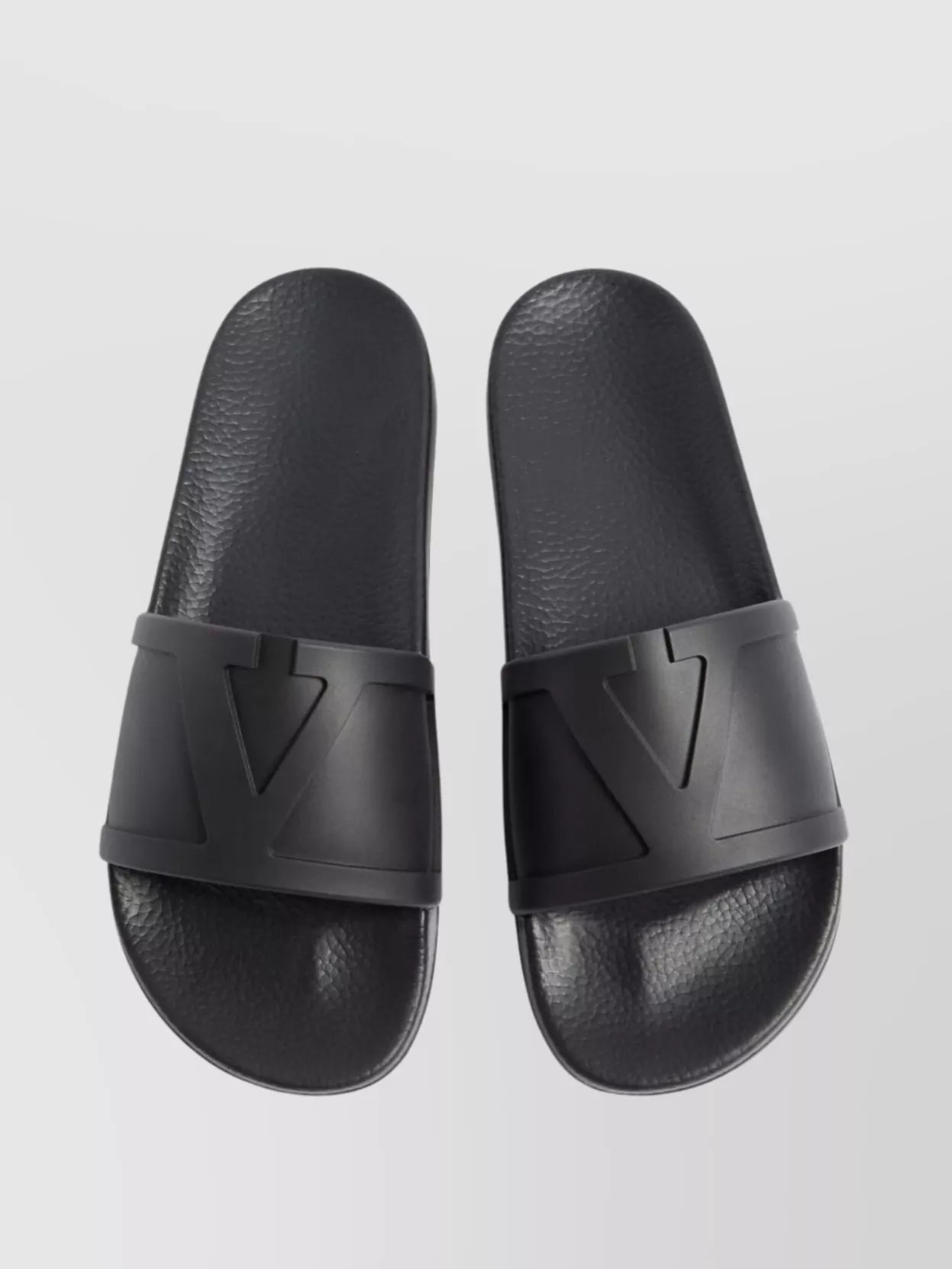 Valentino Pool Slide Sandals With Flat Rubber Sole