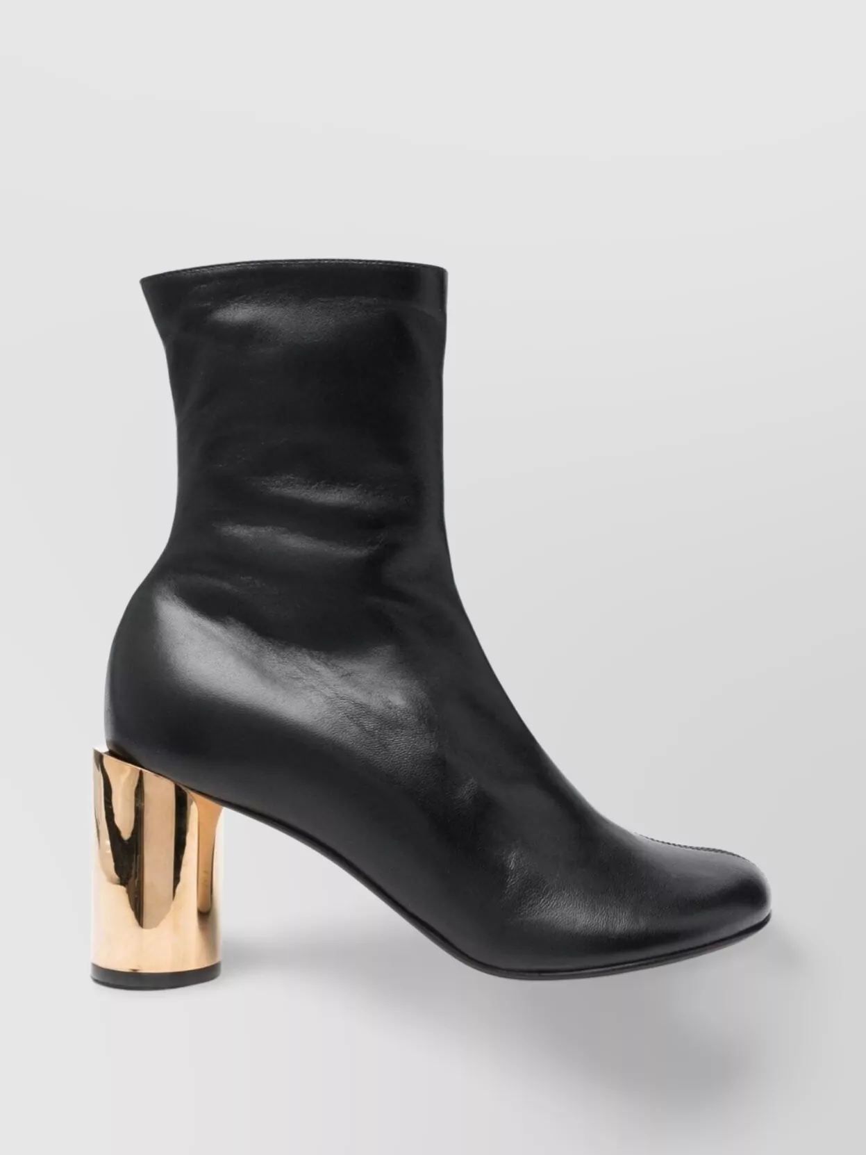 Shop Lanvin 75mm Heel Ankle Boots In Black