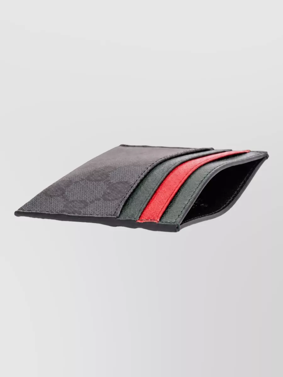 Gucci Gg Coated Canvas Card Holder