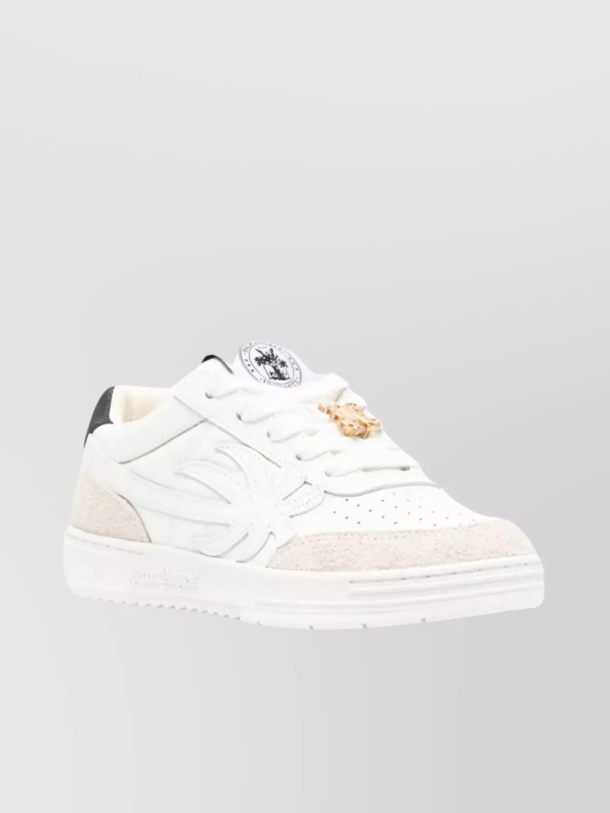 Shop Palm Angels University Sneakers With Suede Leather Finishes