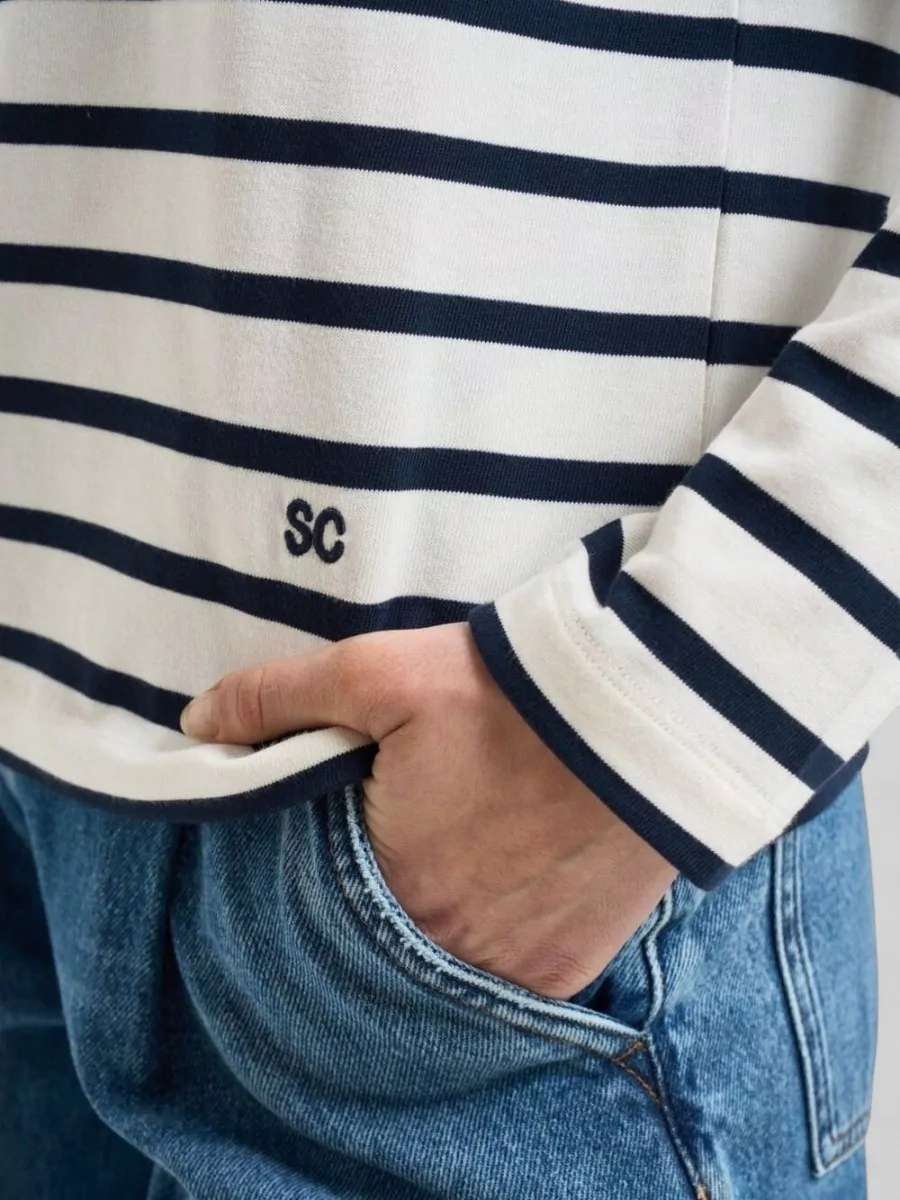 Semicouture Striped Silk Knit Sweater