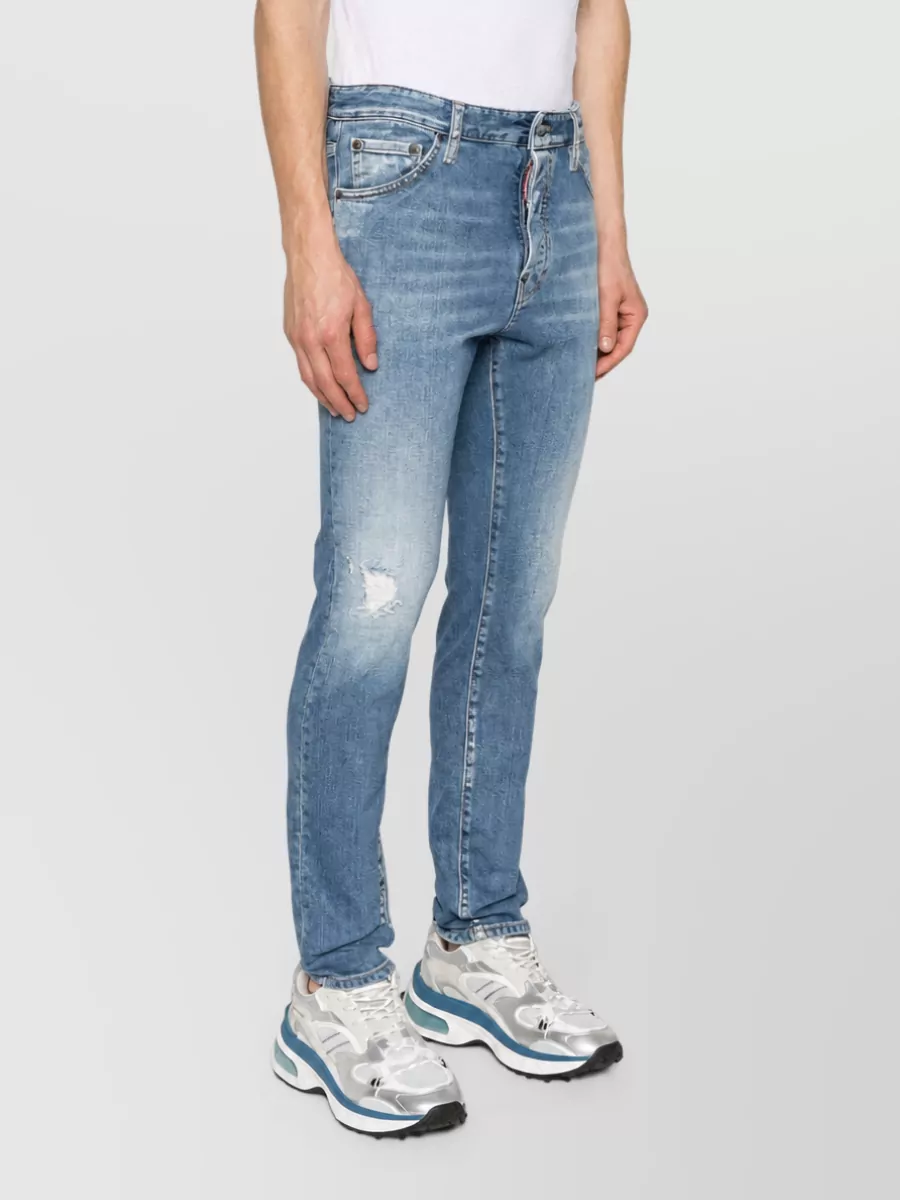 Dsquared2 Mid-Rise Slim-Fit Denim Jeans