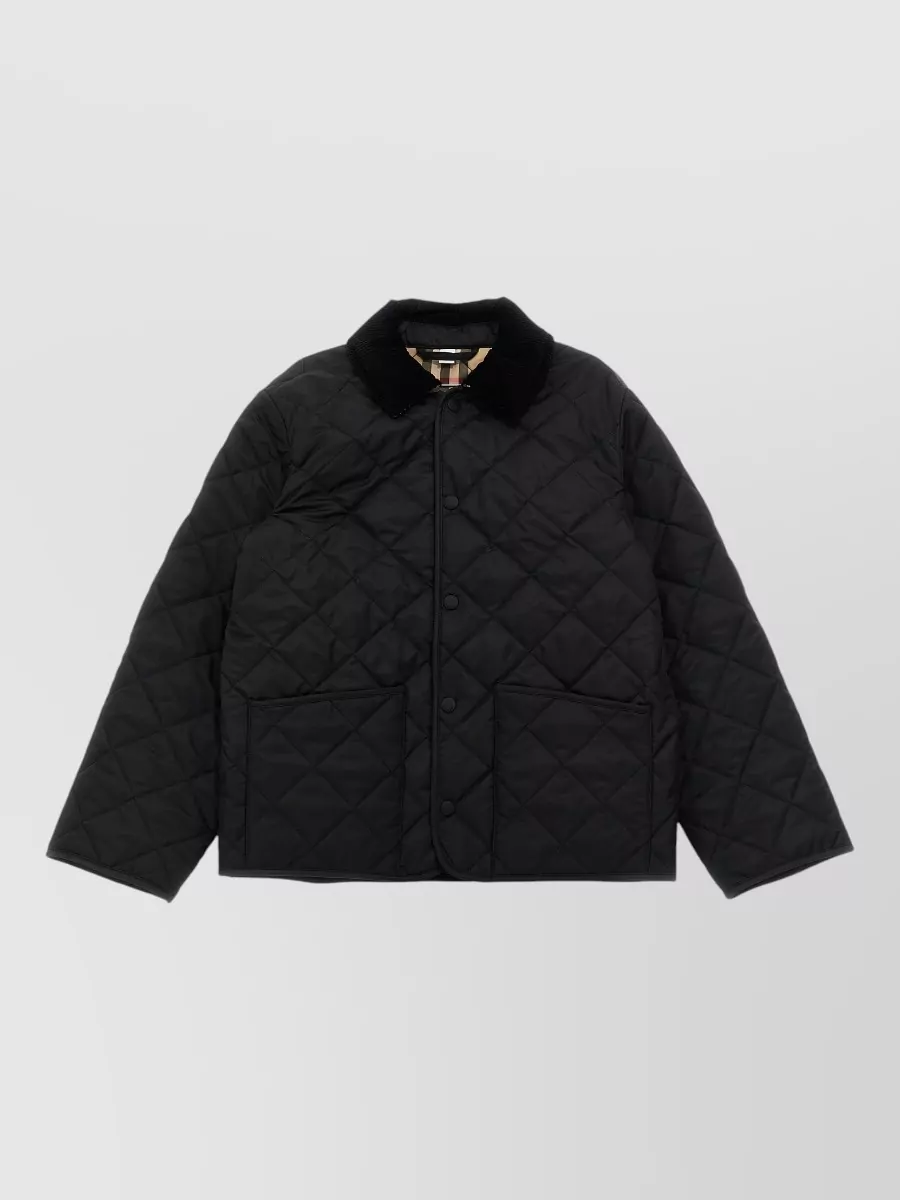 Burberry quilted single-breasted jacket