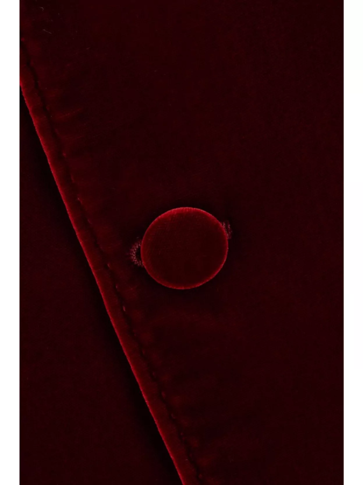 Saint Laurent Velvet Blazer With Notch Lapel And Front Pockets In Red
