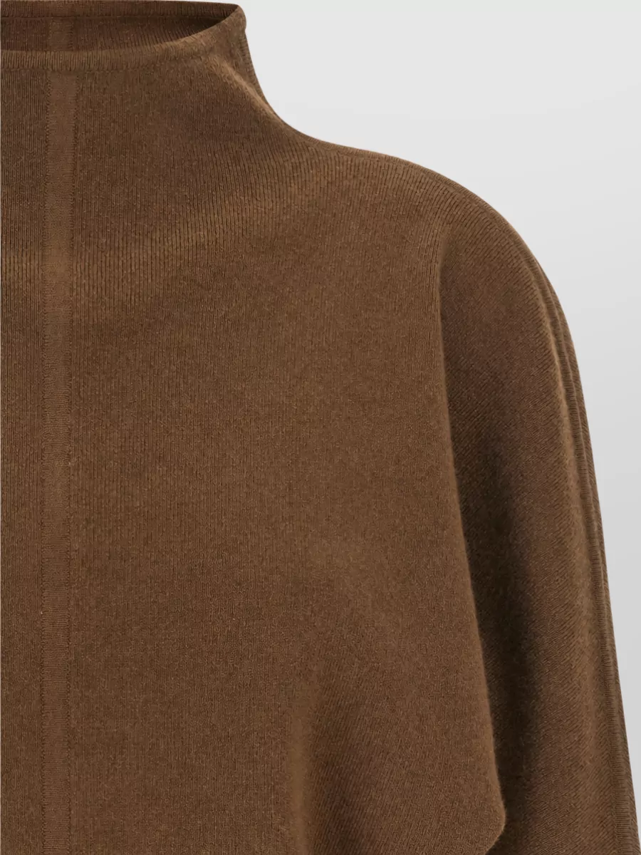 Max Mara Cashmere Wool High Neck Cropped Sweater