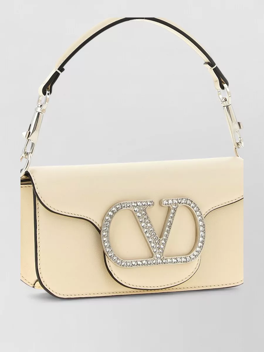 Valentino Garavani Locò Small Leather Clutch Bag