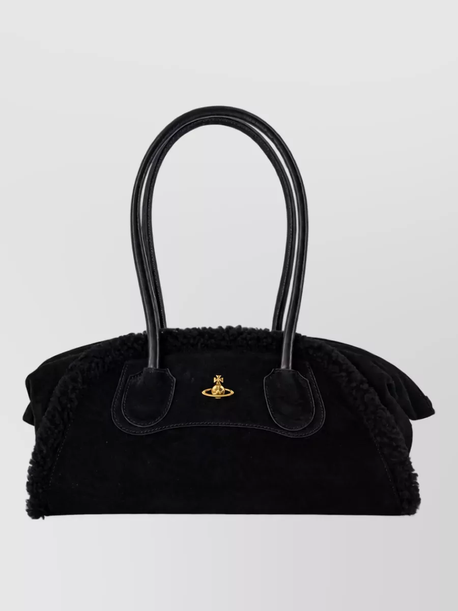 Vivienne Westwood Shirley Small Shearling Tote Bag