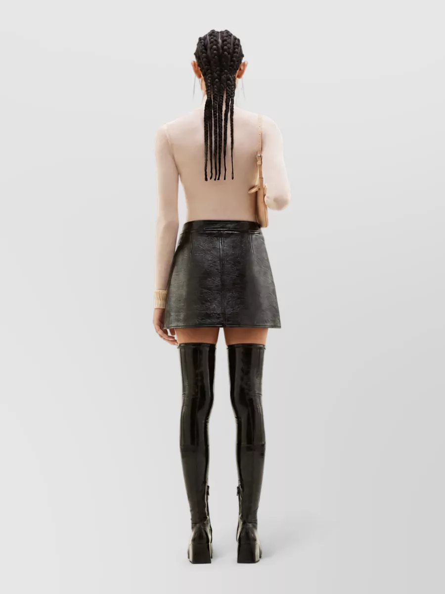Courrèges Vinyl Mini Skirt