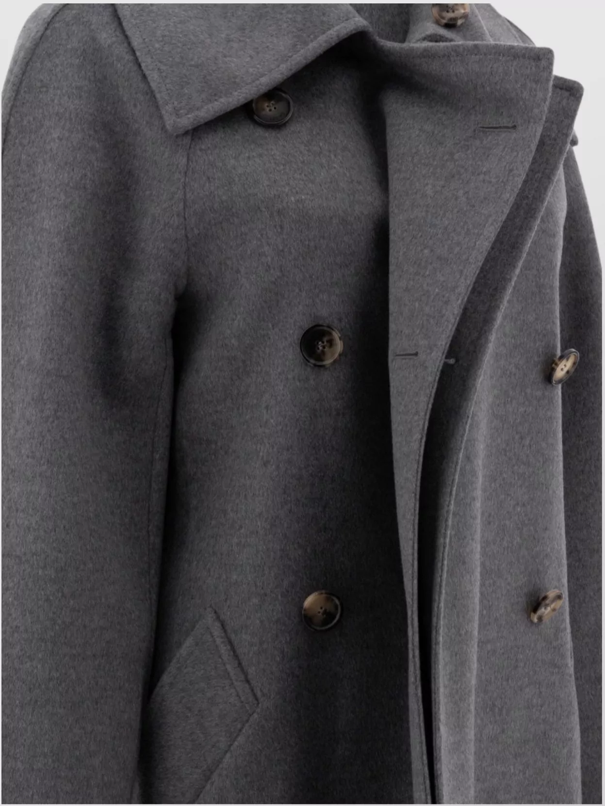 Loewe Cashmere Wool Double-breasted Outerwear