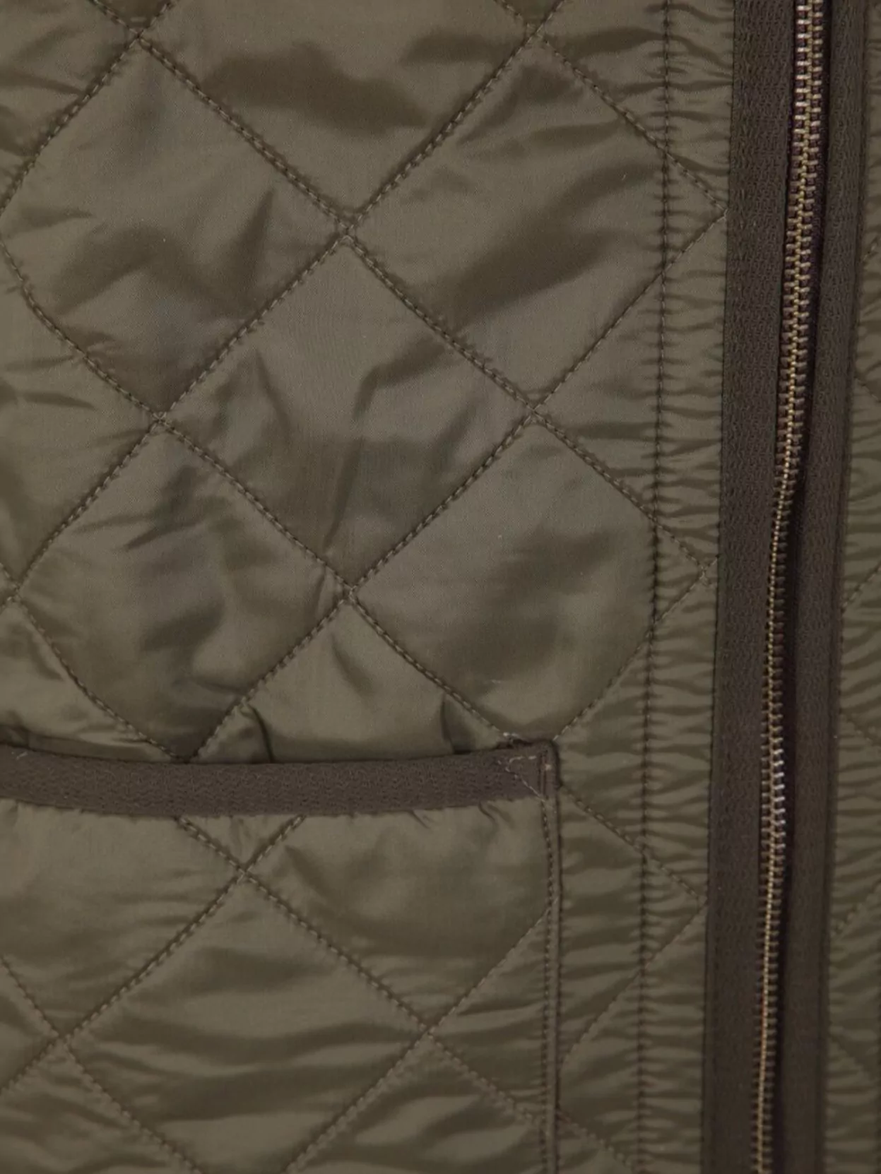 Barbour Quilted Sleeveless V Neck Front Pockets