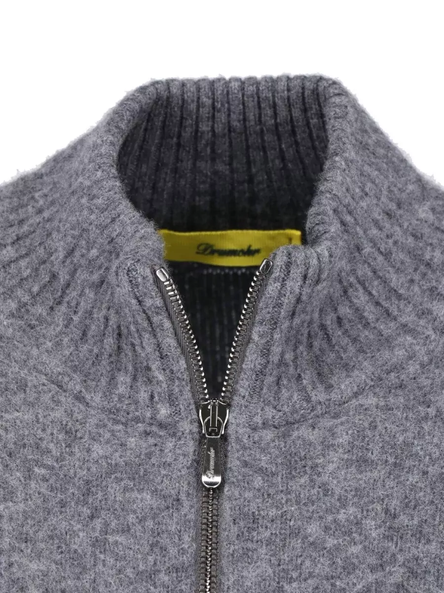 Drumohr Lambswool Crewneck Jacket