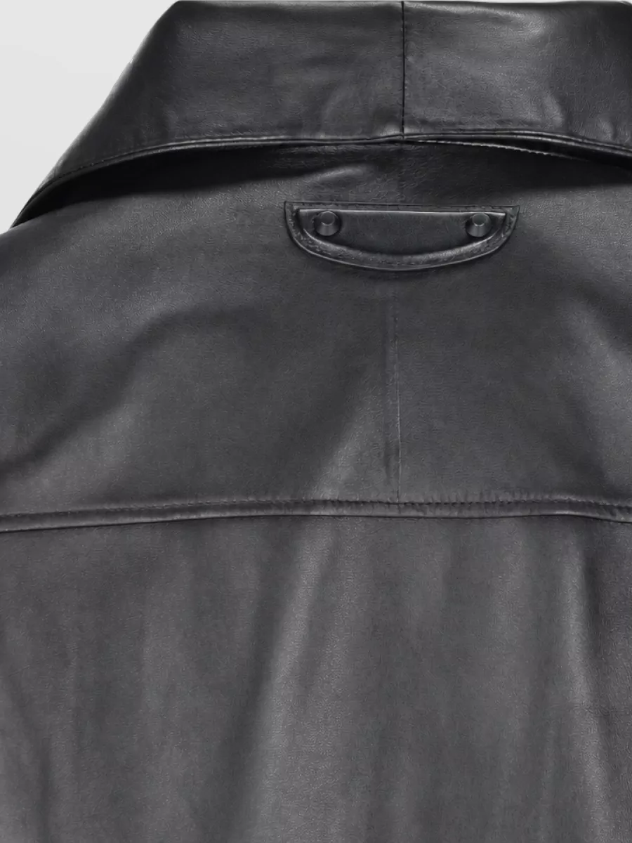 Balenciaga Leather Cropped Jacket