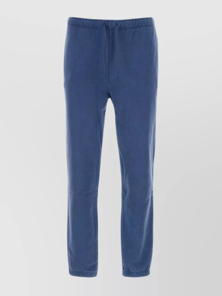 Shop Polo Ralph Lauren Cotton Joggers With Elastic Waistband And Cuffs In Blue