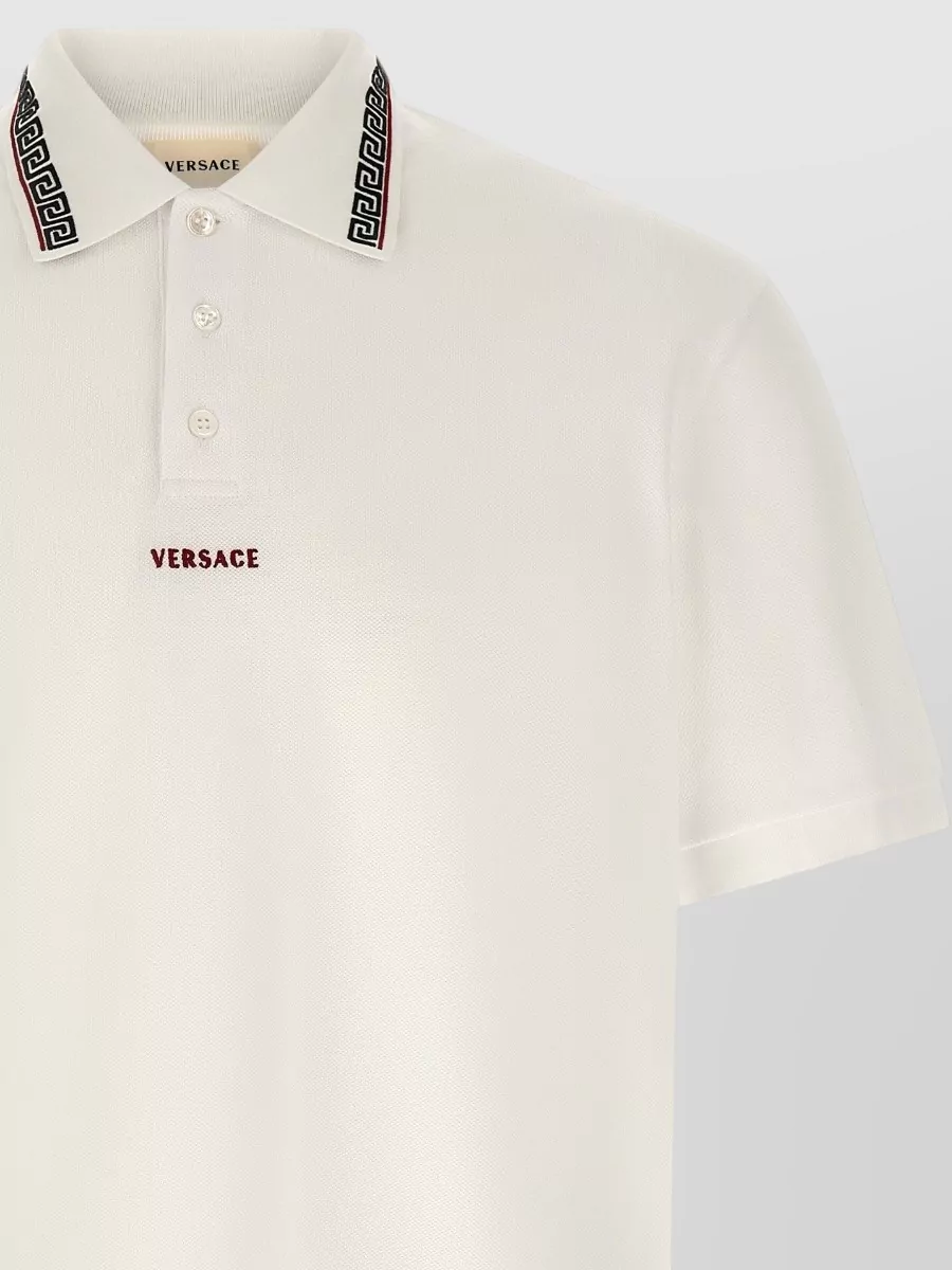 Versace Cotton Short-Sleeve Polo Shirt