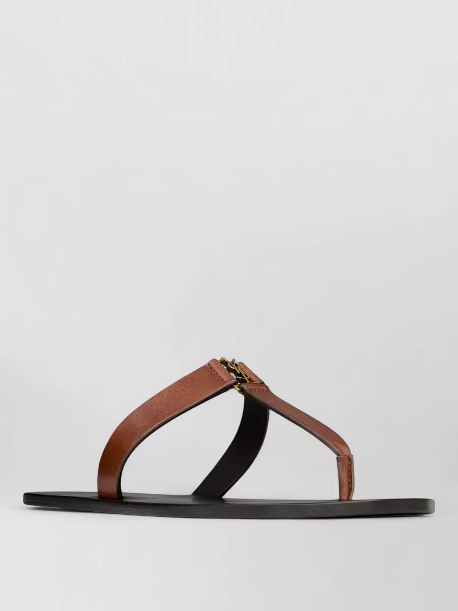 Saint Laurent leather thong sandals